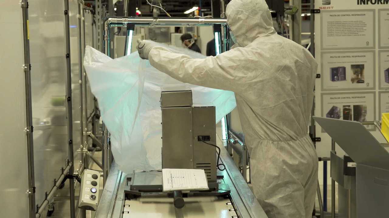 Siège, la production de respirateurs contre Coronavirus