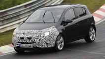 Opel Corsa facelift spy photo