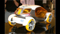Smart und Cadillac vorn