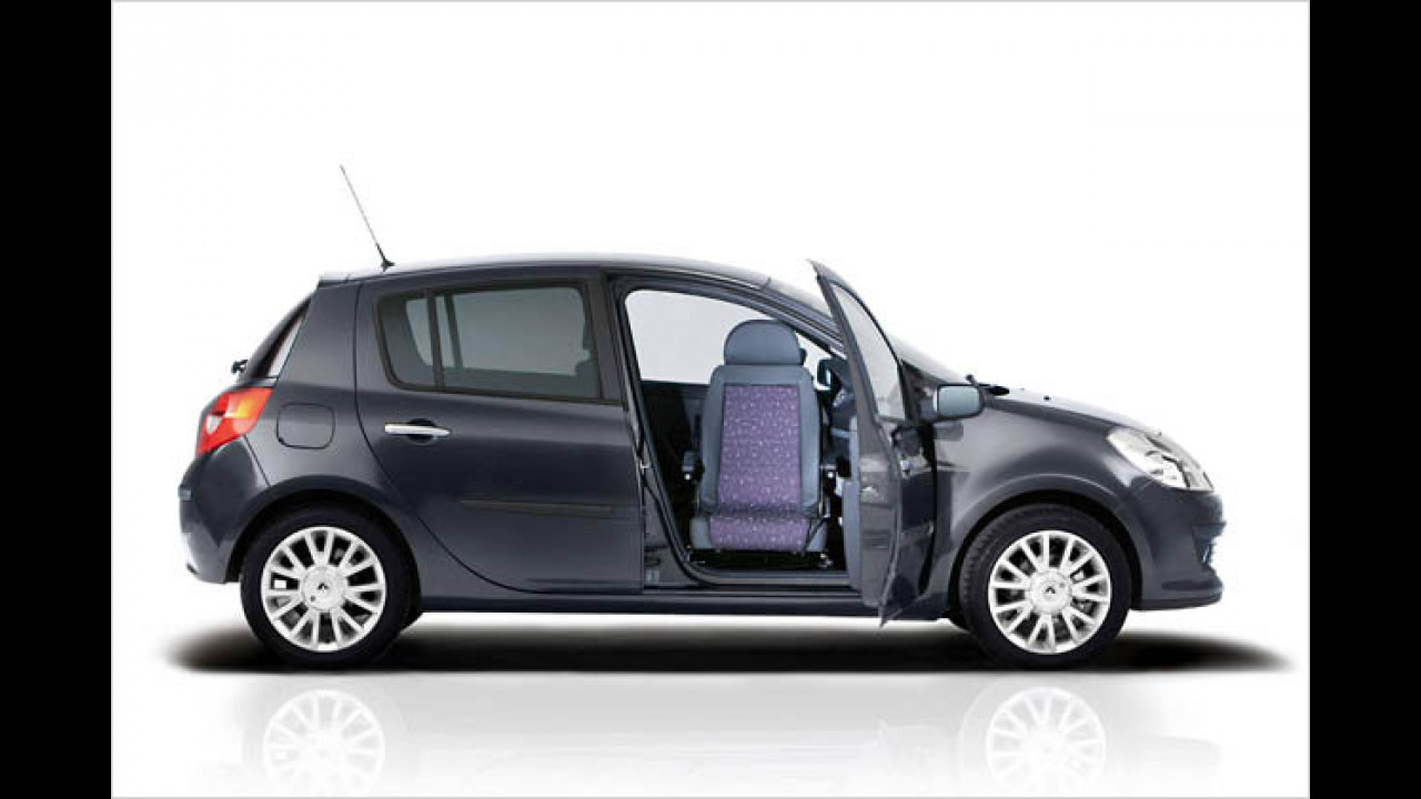 Clio: Mit Schwenksitz