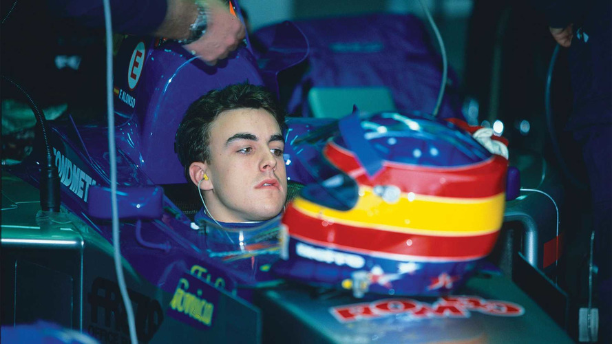 Fernando Alonso at Indy in 2001