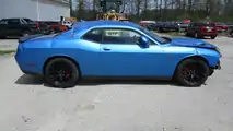 Crashed Dodge Challenger SRT Hellcat