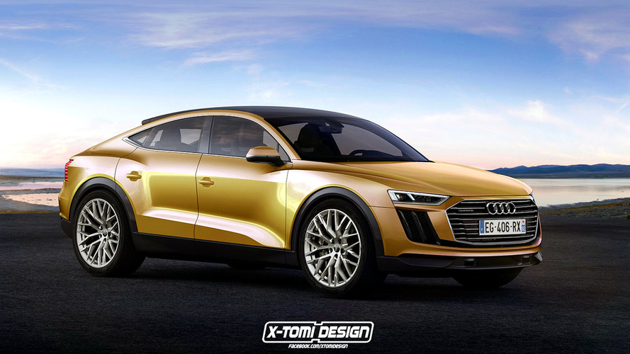 Audi Q9 spied throwing its big body around the Nurburgring