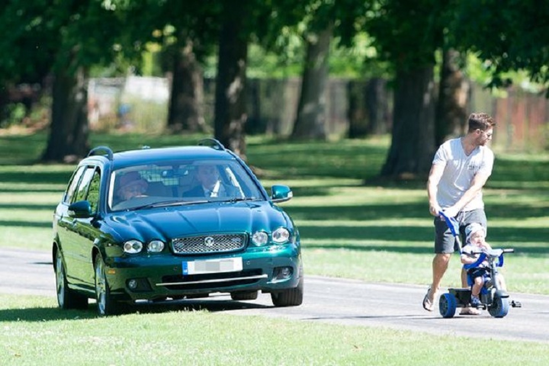 Queen Elizabeth Drives Her Jaguar Wherever She Pleases
