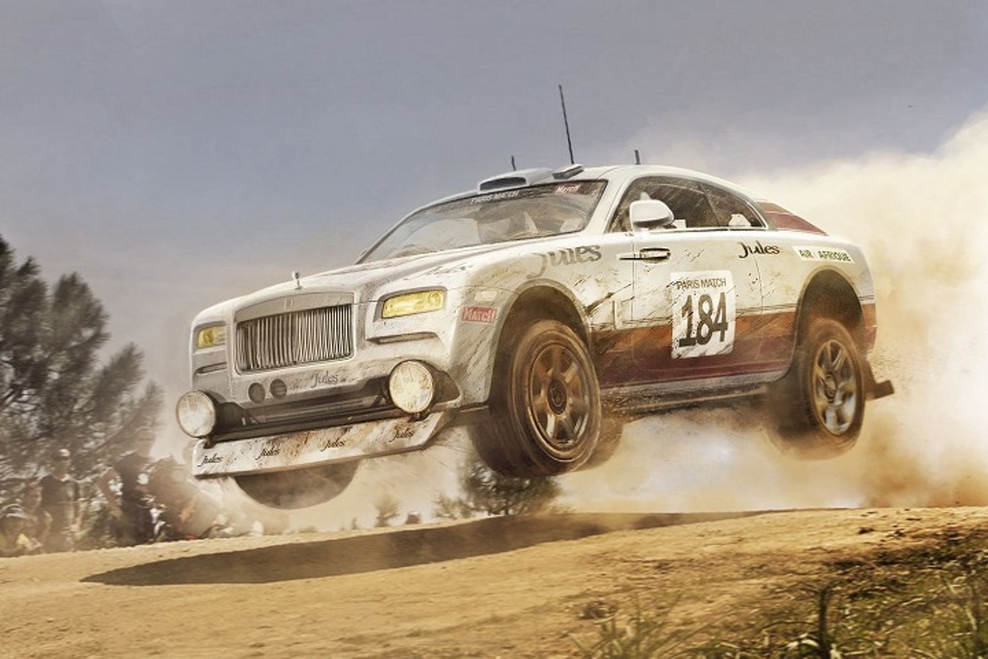 Modern Cars Re-imagined as Group B Rally Cars