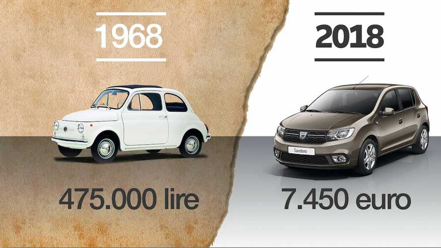 L’auto che costa meno: 245 euro nel 1968, 7.450 euro oggi