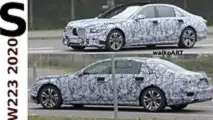 2020 Mercedes S-Class screenshot from spy video