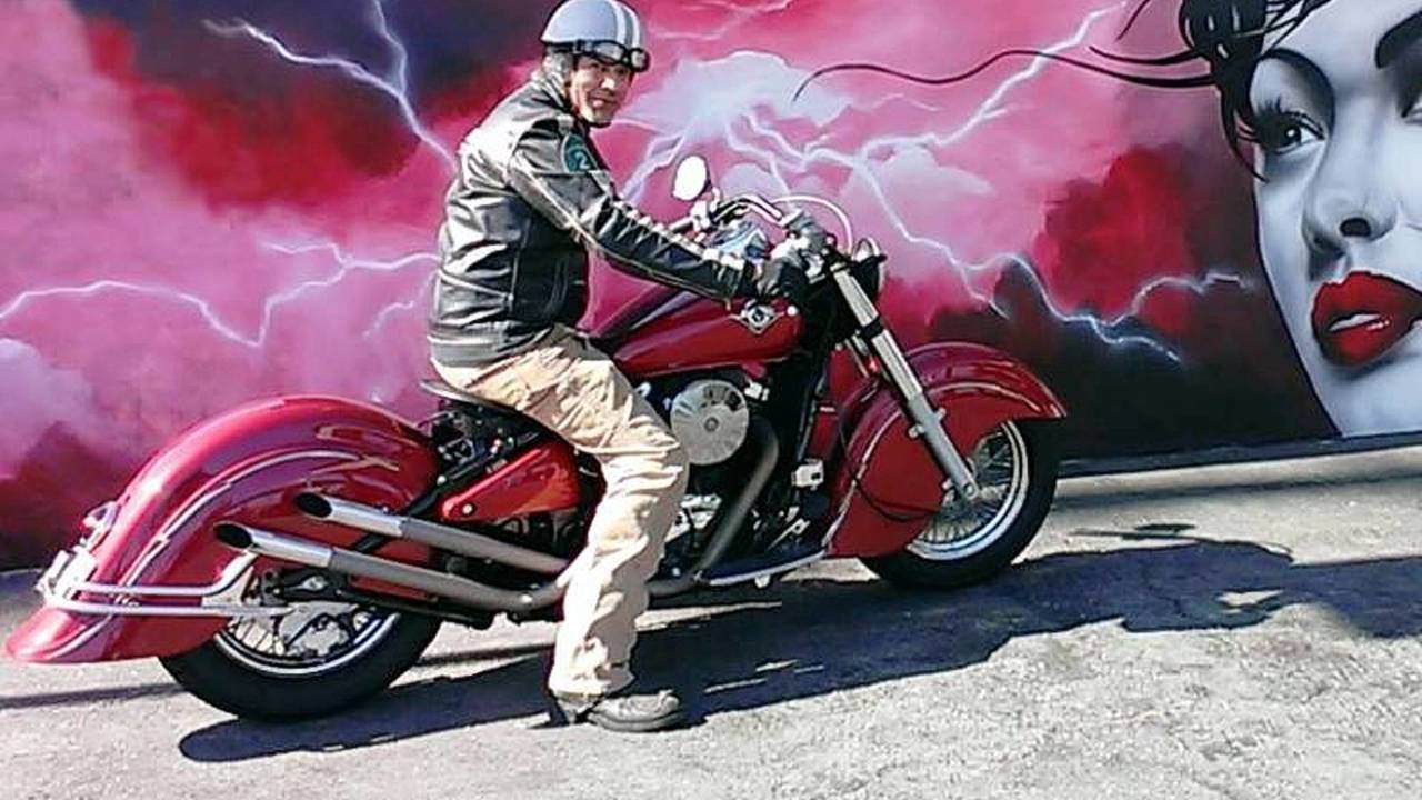 Chris Roldan and his Drifter.