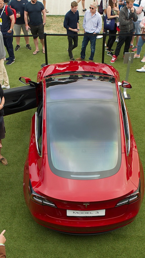 Tesla Model 3 au Festival of Speed de Goodwood 2018