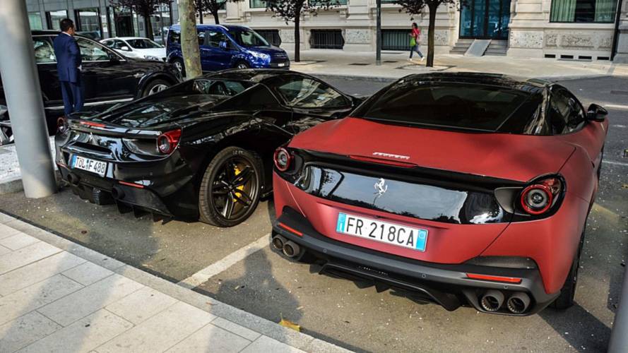 Ferrari Portofino with Matte Red Exterior