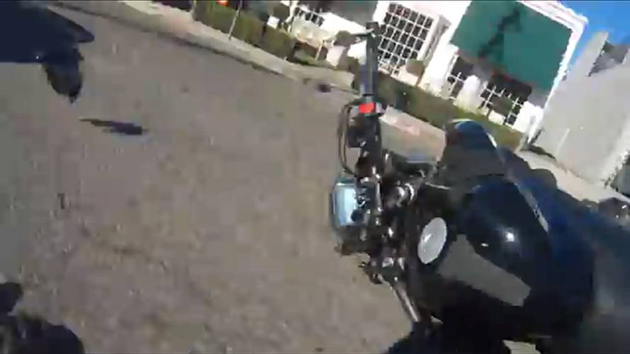 Driver Runs into Motorcyclist, After He's Told to Stop Texting 