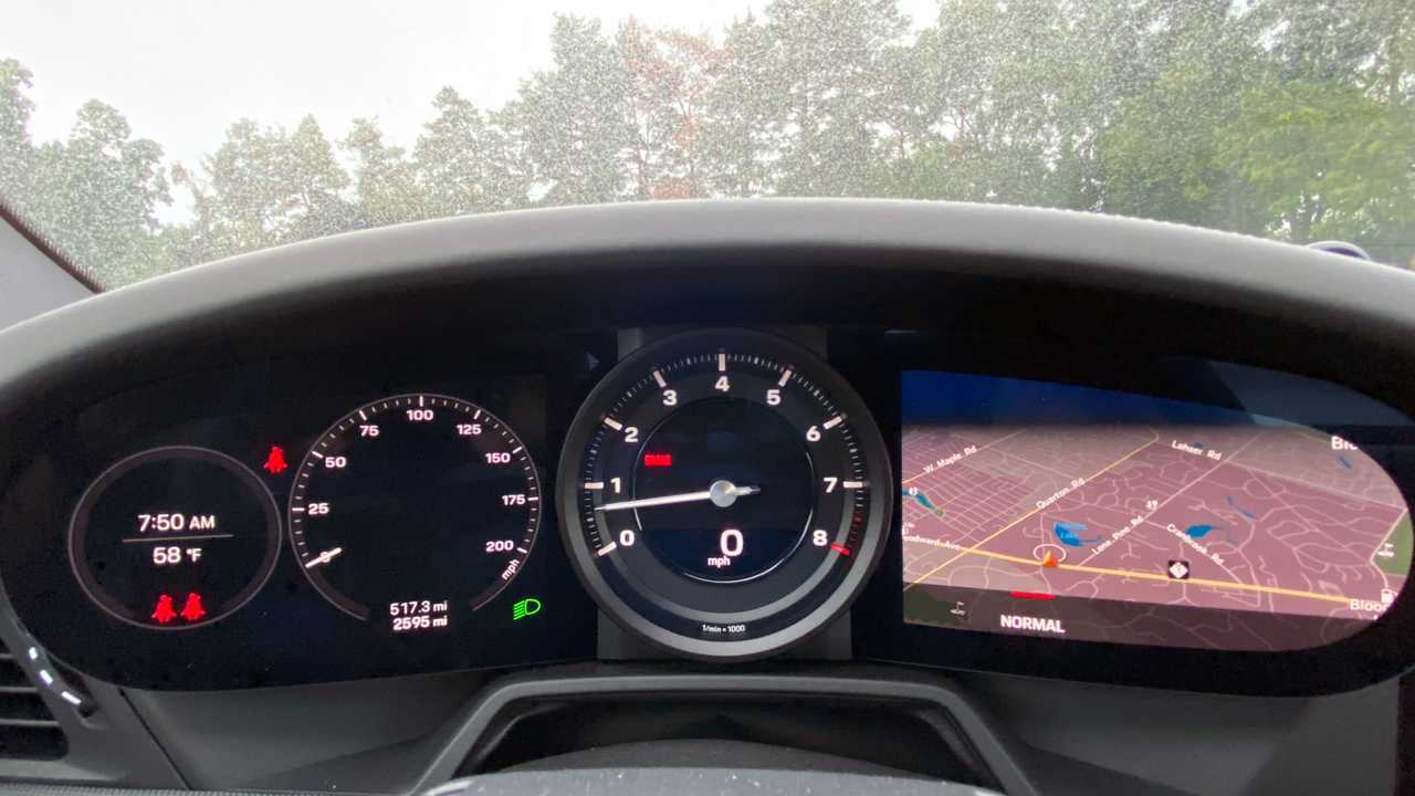 2020 Porsche 911 Carrera 4S gauge map