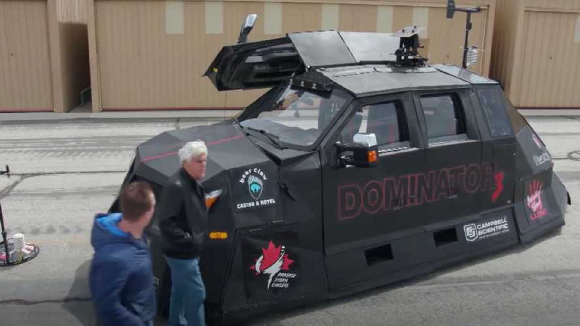 Ford Truck Turned Storm Chaser With Gull Wing Doors Visits Jay Leno