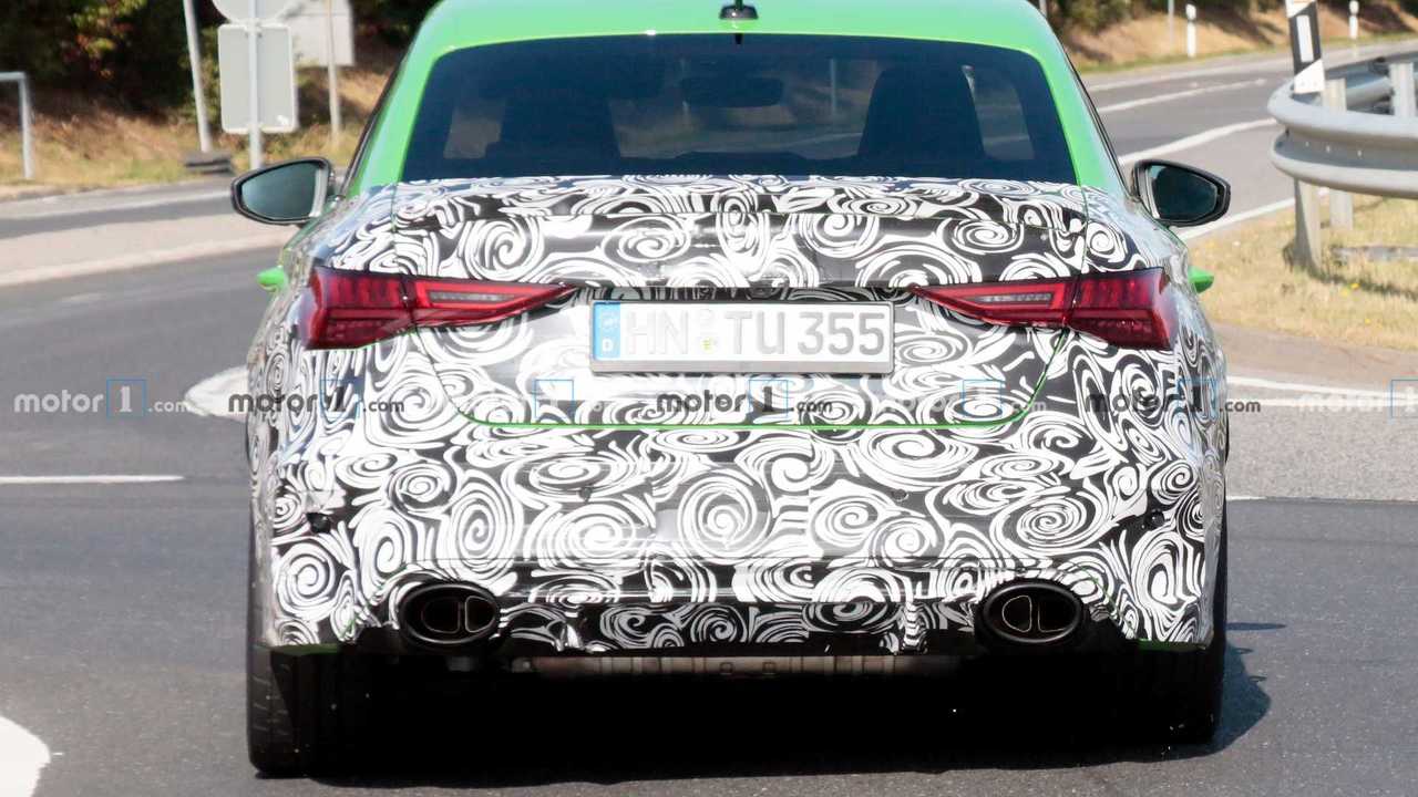 2021 Audi RS3 Sedan Nurburgring Spia Foto Indietro