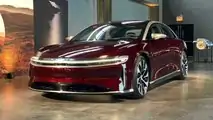 Lucid Air in Zenith Red