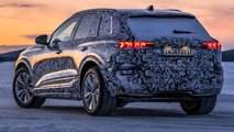 Audi Q6 e-tron als Prototyp bei Tests im hohen Norden