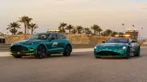 Coche médico de F1 Aston Martin DBX707 y coche de seguridad Vantage F1