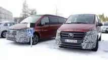 Mercedes V-Class facelift spy photos