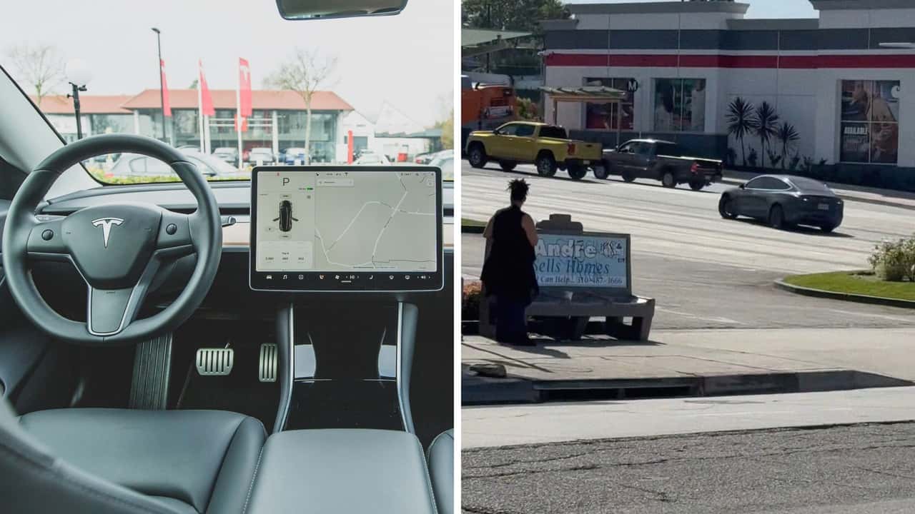 Man Catches Tesla Doing Donuts