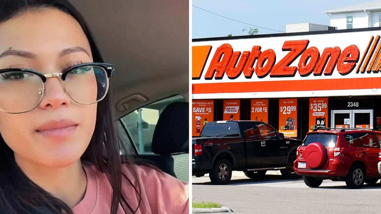 Woman goes to AutoZone. Then someone taps on her window before she pulls out