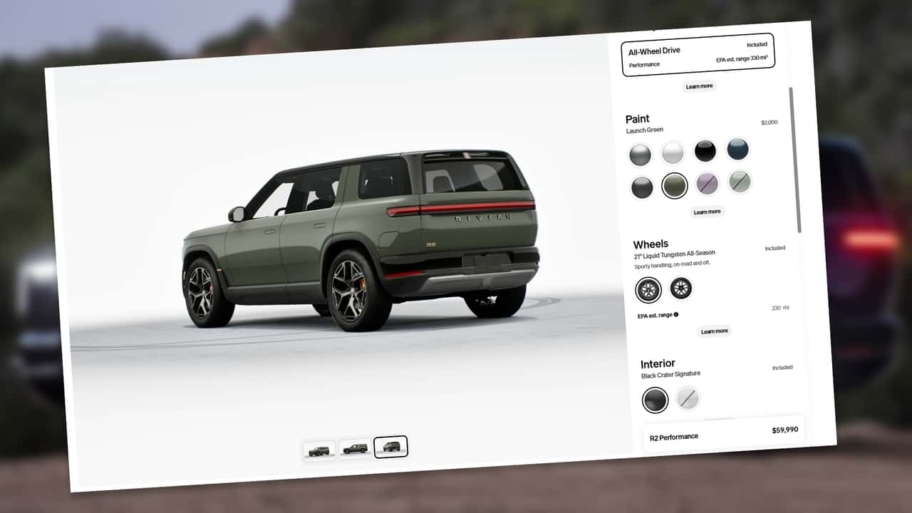 Rivian R2 Configurator - Hero