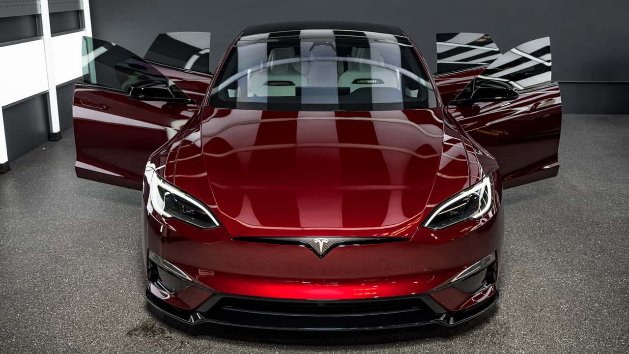 Tesla Model S Plaid Signature Edition 001 Completed Preservation - Front View