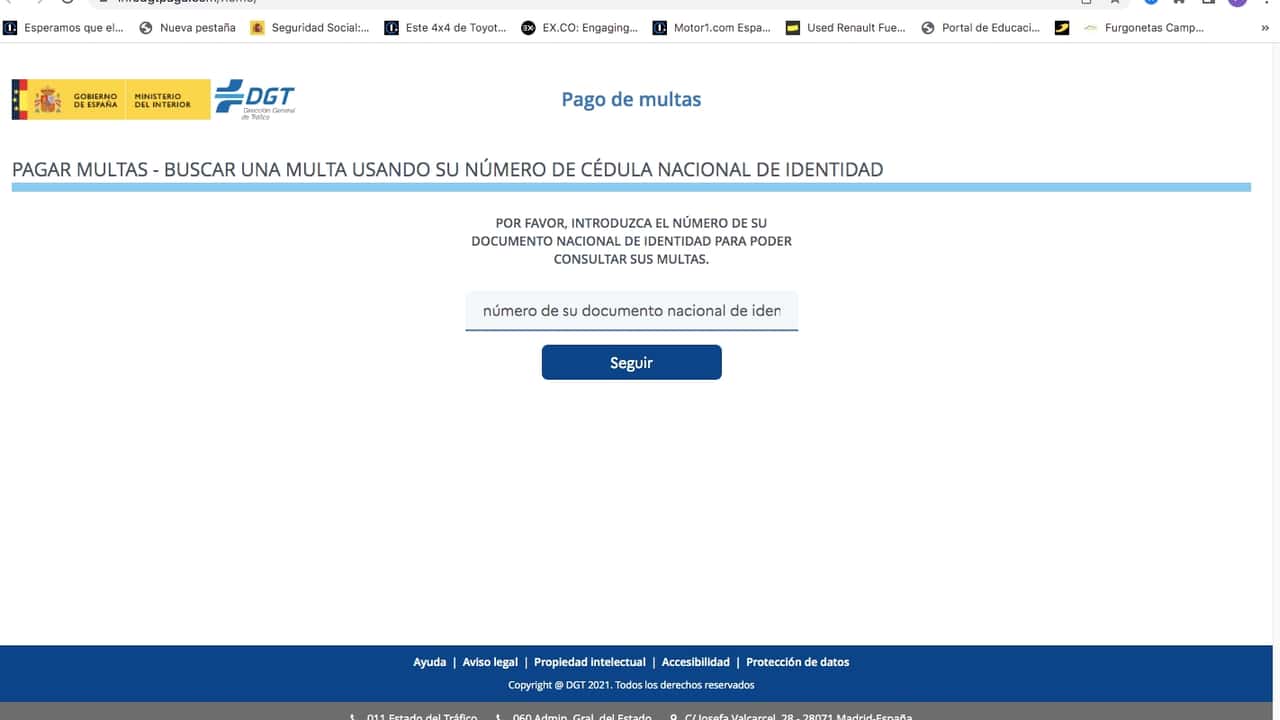 Multa falsa DGT