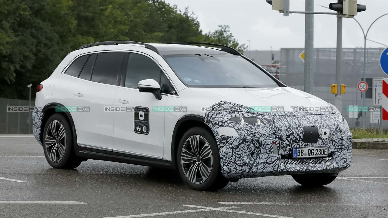Mercedes EQS SUV Facelift als Erlkönig