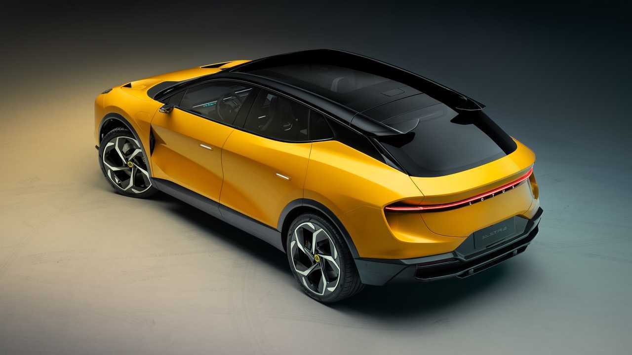 Arrière à grand angle Lotus Eletre