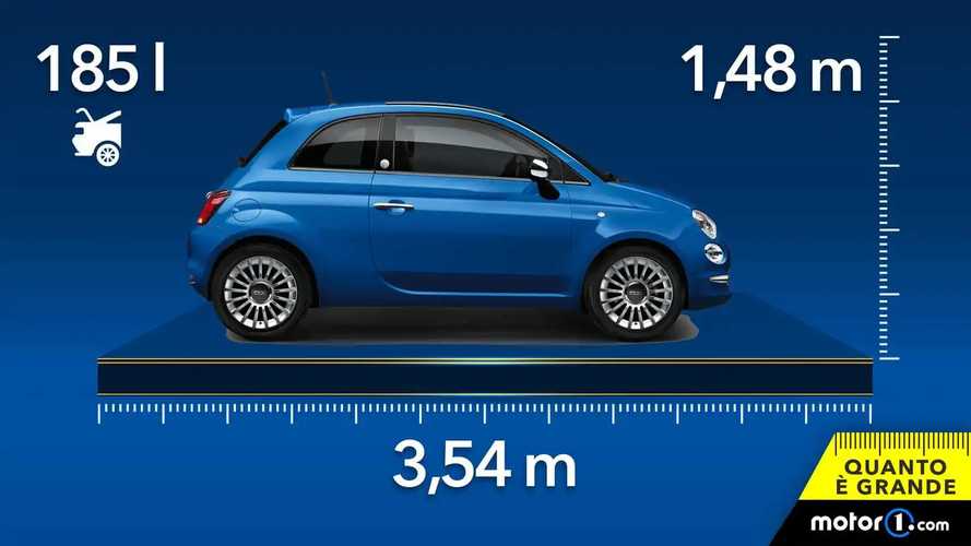 Fiat 500, dimensioni e bagagliaio