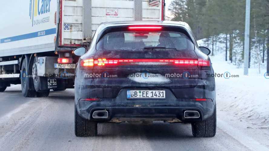 Porsche Cayenne (2023) Facelift aus nächster Nähe gesichtet