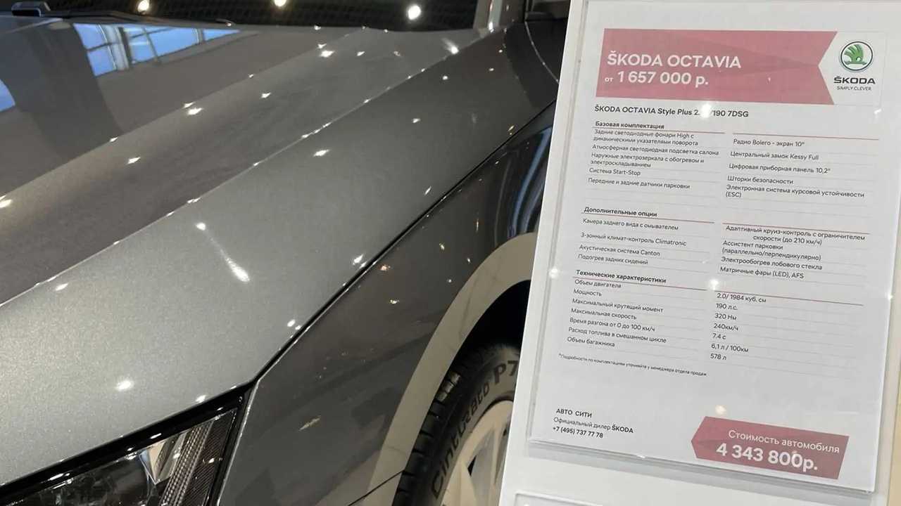 Skoda Octavia, прайс-лист