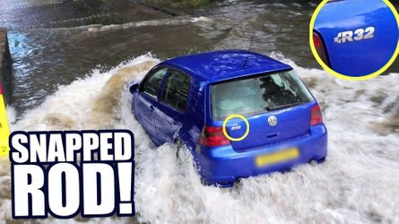 Vidéo : comment noyer une VW Golf IV R32 ?