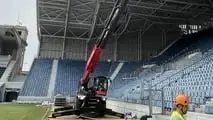 Manitou: sollevatori per lo stadio dell'Atalanta a Bergamo