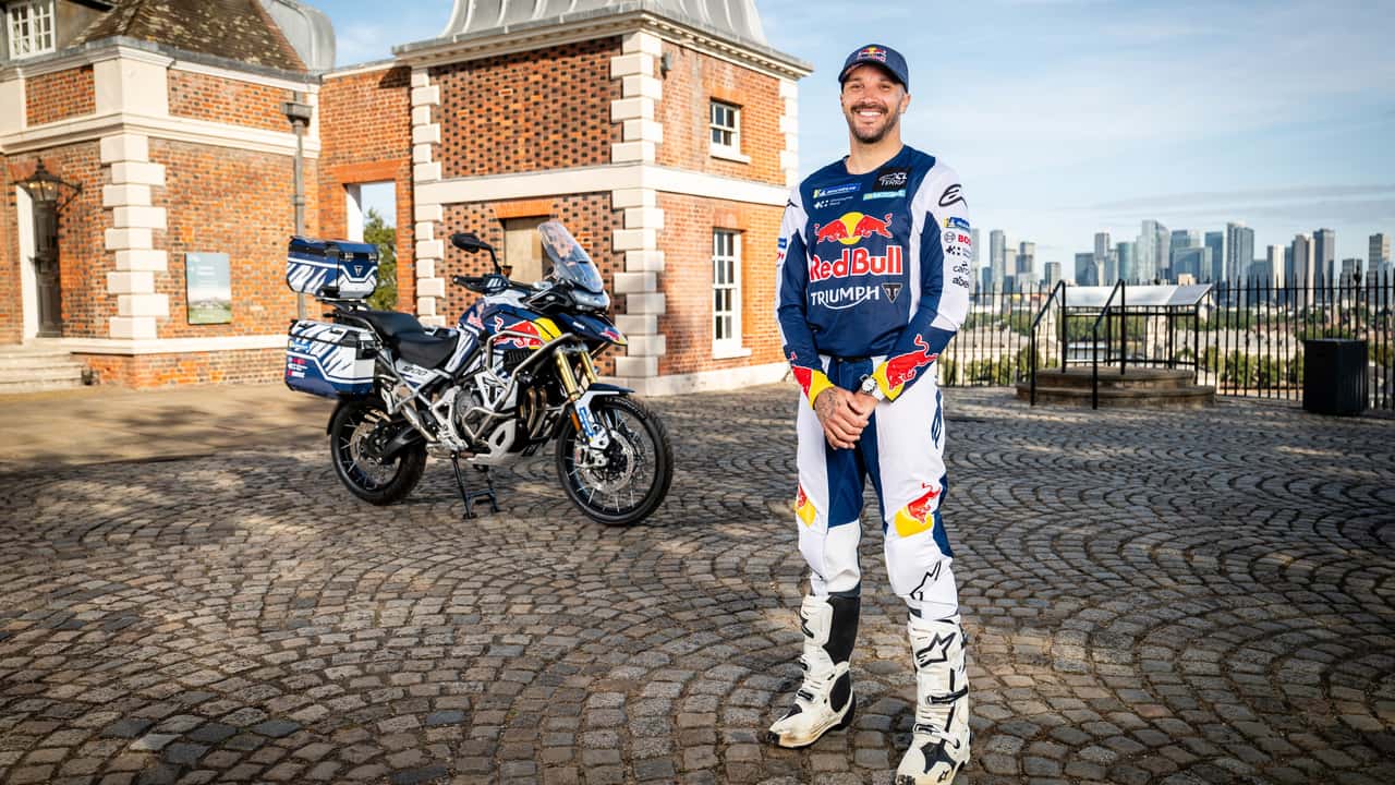 Sam Sunderland à l'assaut du tour du monde sur une Triumph Tiger 1200 