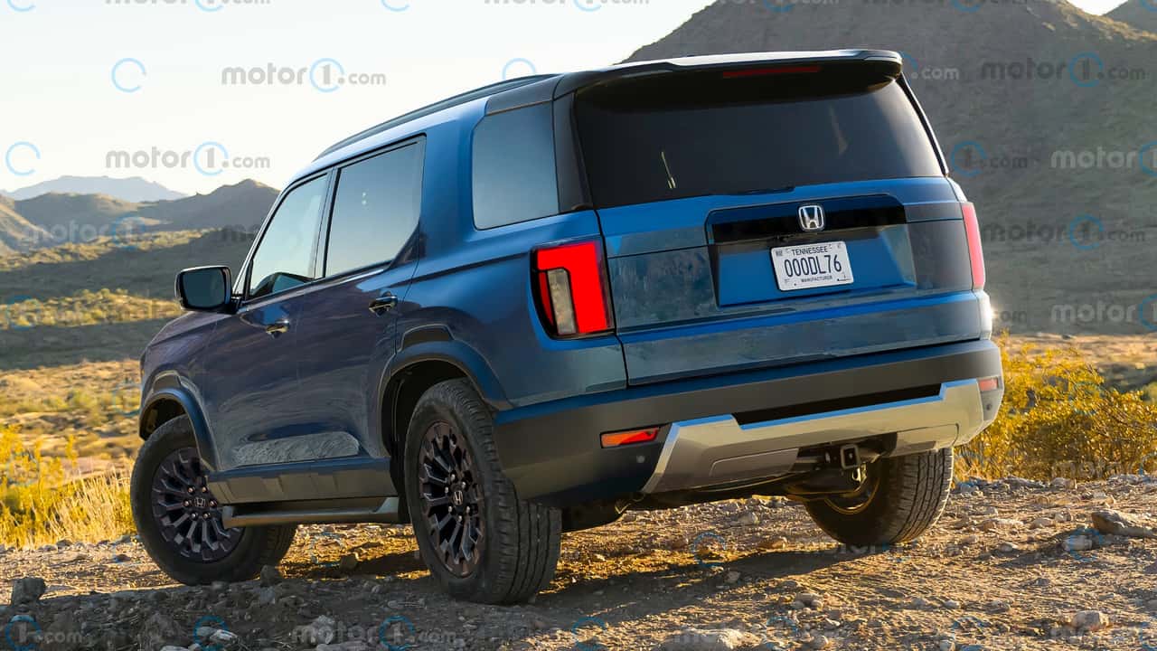Honda Pilot XXL Rendering By Motor1