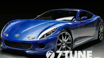 Rendered Toyota/Subaru FR Sports car