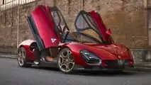 Alfa Romeo 33 Stradale, the detail of the doors