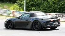 Porsche Boxster EV interior spy photos