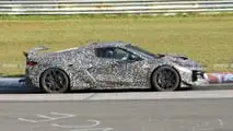 Chevrolet Corvette ZR1 Spionagefoto mit Seitenansicht