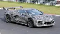 Chevrolet Corvette ZR1 Spionagefoto mit Frontansicht