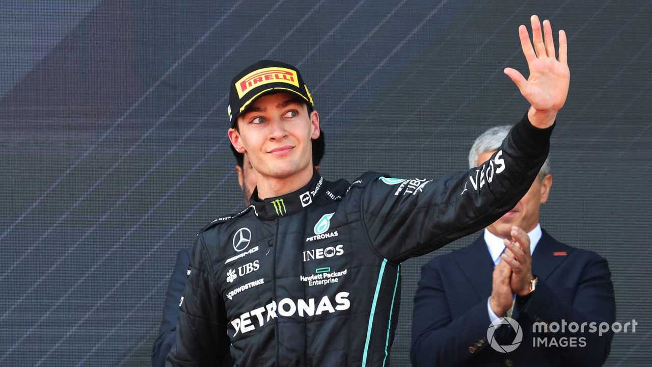 George Russell at Azerbaijan GP 2022