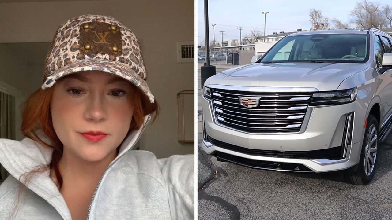 Woman has her eye on a new car