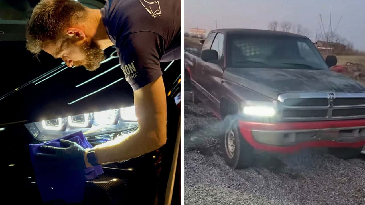 Headlight Goes Out In Man’s Dodge