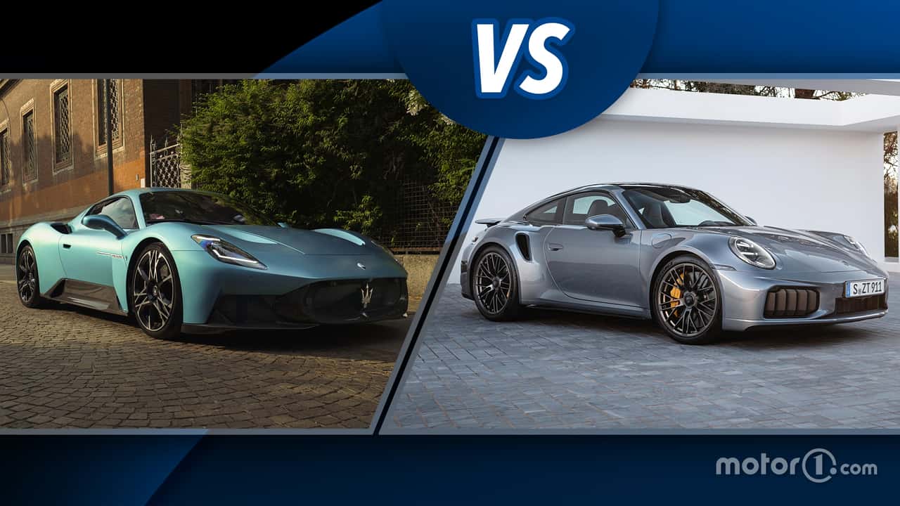 Maserati MCPura vs Porsche 911 Turbo S, sfida tra sportive purissime