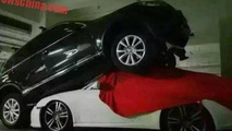 Volkswagen Touareg and Porsche 911 crash