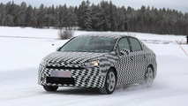 Citroen compact sedan spy photo