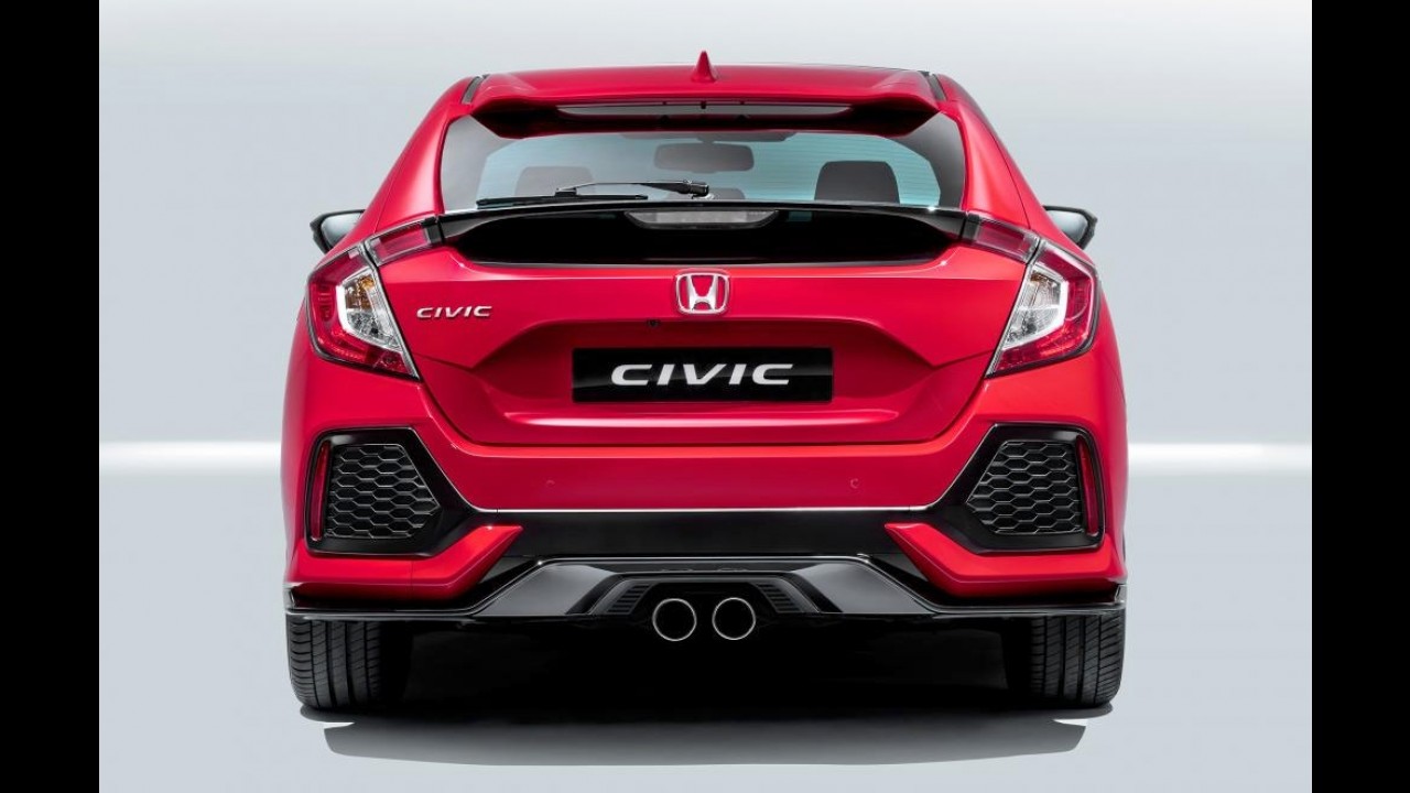 Honda Civic hatch 2017: versão europeia estreia com motor 1.0 3-cilindros turbo