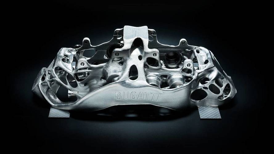 Bugatti - brake caliper from 3D printer