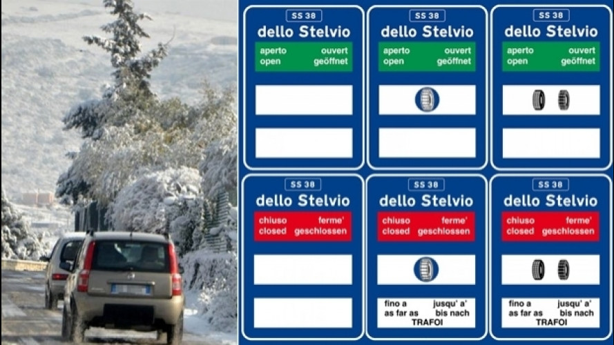 Strade di montagna, ecco i sei cartelli da riconoscere